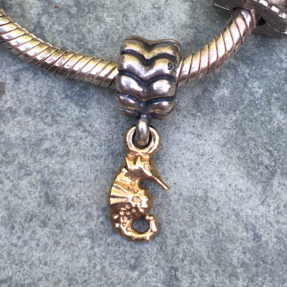 Rare Discontinued Pandora Sea Horse Charm